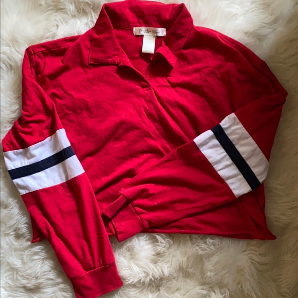 Youth in Revolt Long Sleeve Crop Top